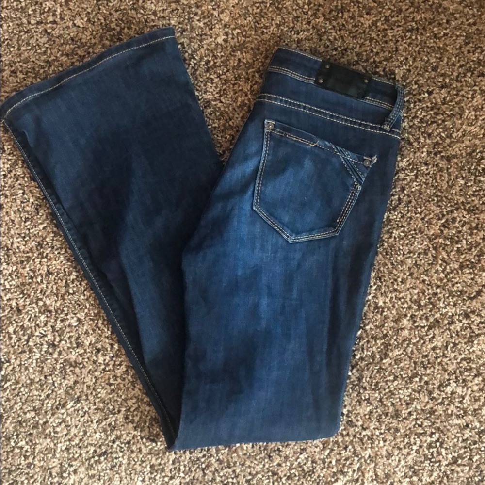 Buckle Black Flare Jeans